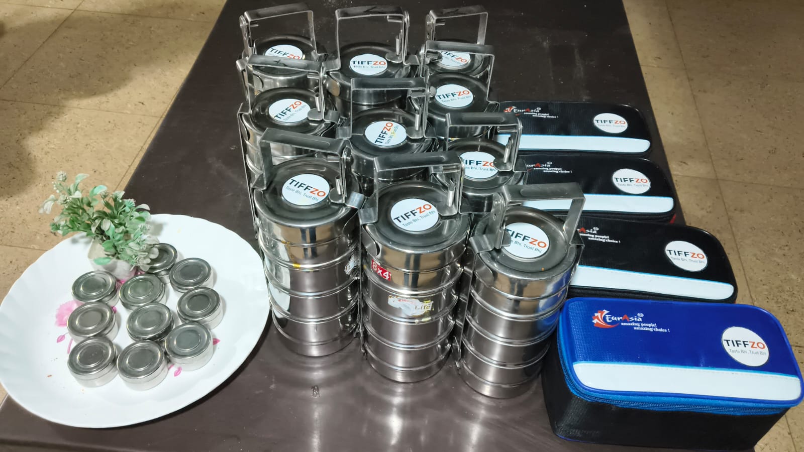 TIFFZO stainless steel tiffin carriers and insulated lunch bags
